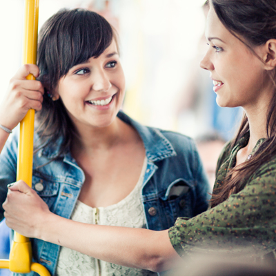 Berlin tram commuters
