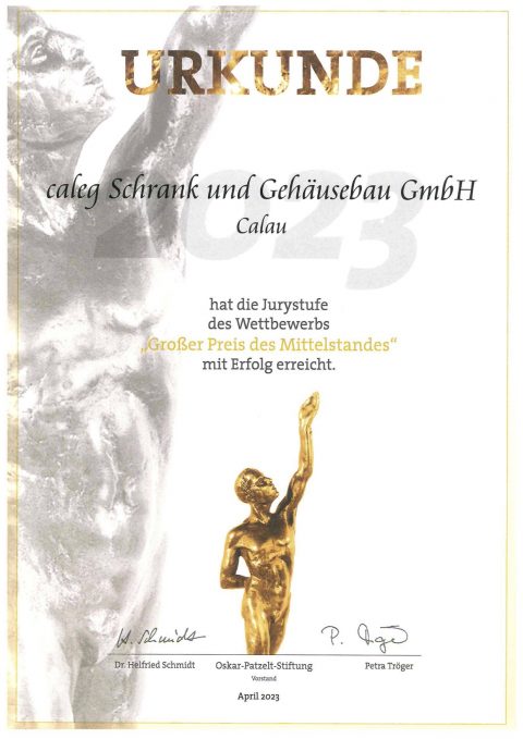 uryliste des „Großen Preises des Mittelstandes“