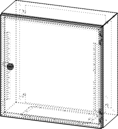 Gehäuse für Montageplatte 450x475mm Größe 500x500x210mm