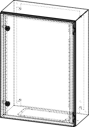 Gehäuse für Montageplatte 450x675mm Größe 500x700x250mm