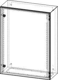 Gehäuse für Montageplatte 550x775mm Größe 600x800x250mm