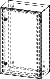 Gehäuse für Montageplatte 330x575mm Größe 380x600x210mm