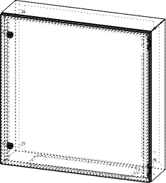 Gehäuse für Montageplatte 710x735mm Größe 760x760x210mm