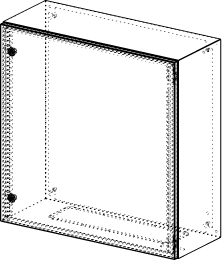 Gehäuse für Montageplatte 710x735mm Größe 760x760x300mm