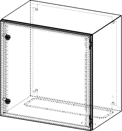 Gehäuse für Montageplatte 550x575mm Größe 600x600x400mm