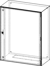 Gehäuse für Montageplatte 750x950mm Größe 800x1000x400mm