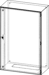 Gehäuse für Montageplatte 750x1150mm Größe 800x1200x400mm