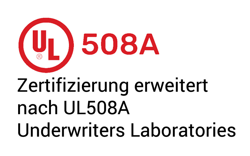 Schaltschrankbauwe nach UL508A zertifiziert